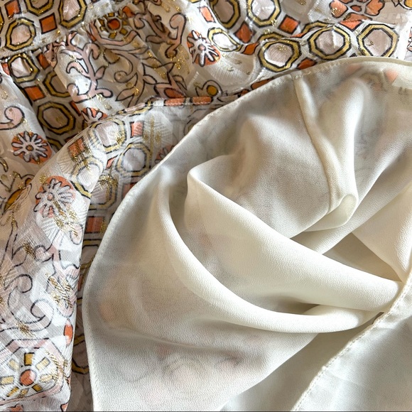 Tory Burch Adrian Silk Blend Skirt Sz 2 - Picture 10 of 13